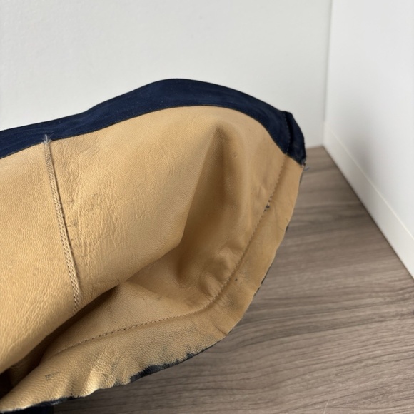 Gianni Versace Boots Suede Blue *VINTAGE* Sz 35 / 5US Women's Authentic❤️ - Picture 9 of 11